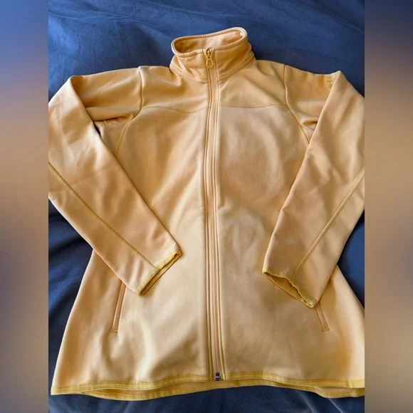 Helly Hansen Women’s Full Zip Fleece Jacket Yellow Peach Softshell - M - Picture 2 of 10
